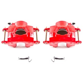 Power Stop Front S4020 Pair of High-Temp Red Powder Coated Calipers