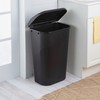Sterilite 11.3 Gallon D Shape Flat Side Lift Top Lid