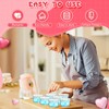 Layhit 100 Pcs Valentine's Day Heart Shaped Storage Containers 1.7