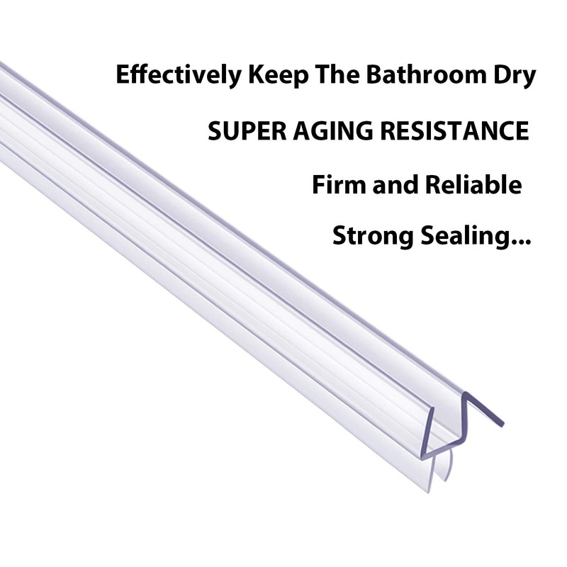 Butecare Premium Frameless Shower Door Bottom Seal Strip for Glass