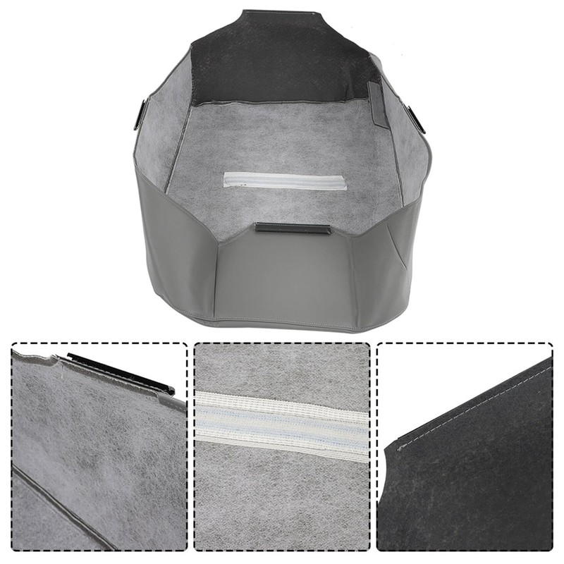 labwork Front Driver Side Bottom Gray Artificial Leather Seat Cover