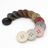 6 Pcs Resin Buttons 4 Holes Round Buttons for Coats,