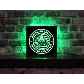 USA Flag - Bear - Patriotic - LED Sign – non neon – Beer Signs - Man Caves, Home Bars, or Garages - Led Light Box - gadsden - Liberty or death - we the people 2nd Amendment