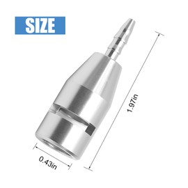 Hoypeyfiy Fuel Filter Return Line Quick Connector Replacement for Ford 6.7L F250 F350 F450 F550 2017-2022 Turbo Diesel - Aluminum Repair Kit