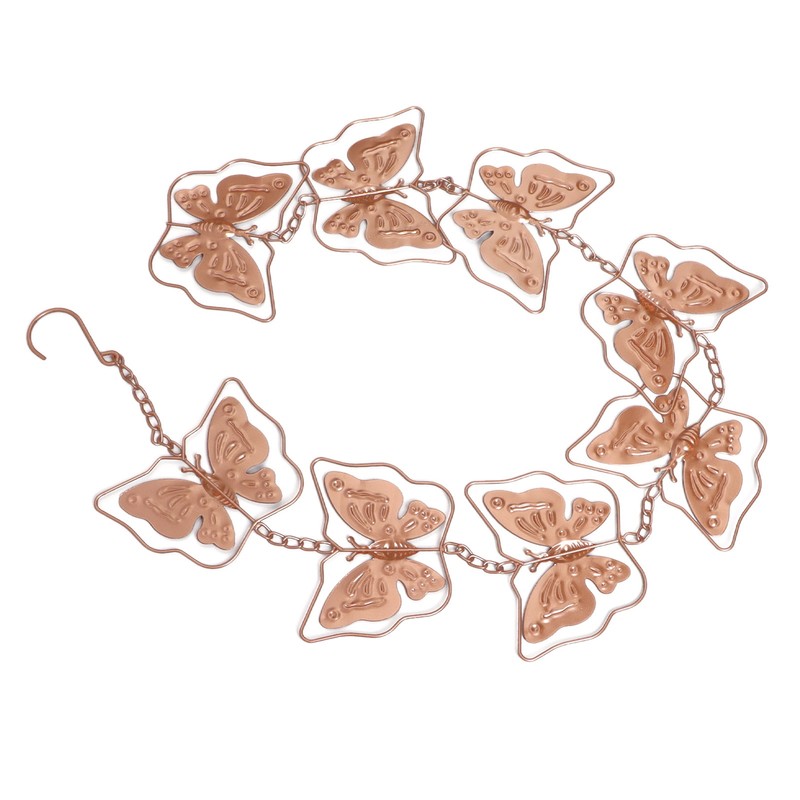 Butterfly Rain Chain Metal Outdoor Decorative Downspout Hanging Drainage Rain