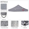 MASTERCANOPY Replacement Pop Up Canopy Top (10x10, Gray)