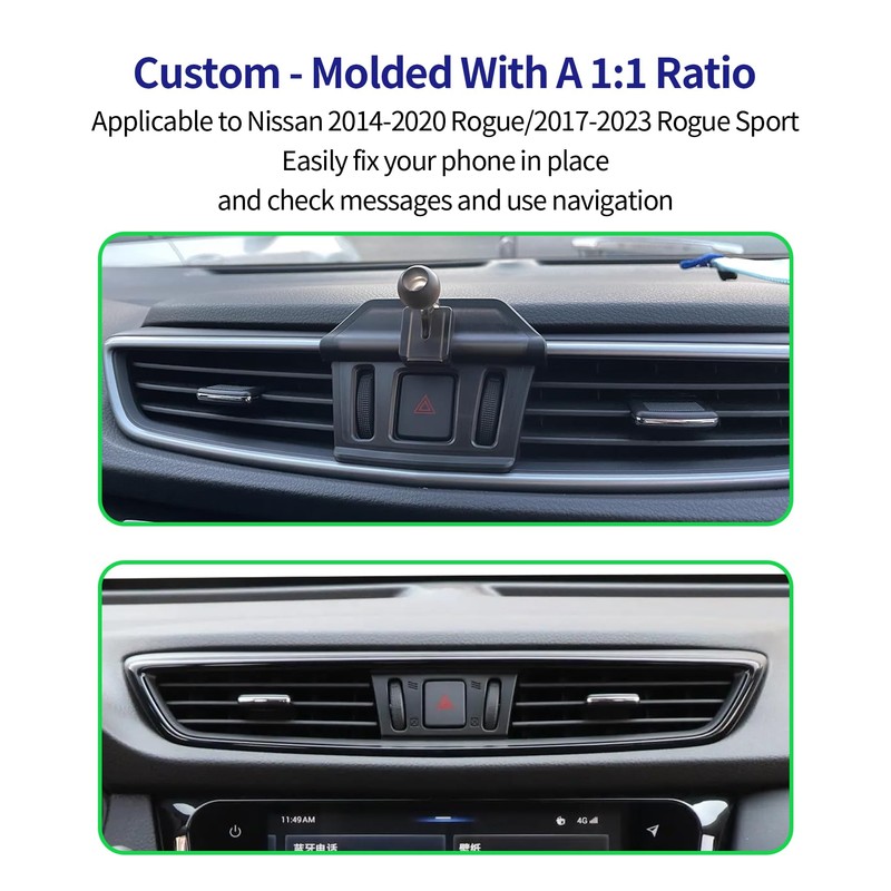 Masergogo Car Phone Holder for Nissan Rogue/Hybrid 2014-2020 / Rogue