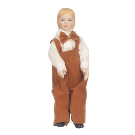 Dollhouse Minature Porcelain BIG Brother Doll