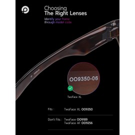 PapaViva Replacement Lenses for Oakley TwoFace XL OO9350 58mm Sunglass Black Chrome Pro+ Anti-reflective Polarized