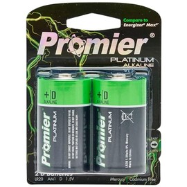 Promier D Alkaline Battery 2 Pack