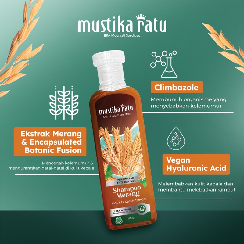 Mustika Ratu Original Mustika Ratu Shampoo Bayam , Shampoo Merang