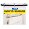Magnético 3 Ring Binder Mecanismo para colgar 8.5 x 11