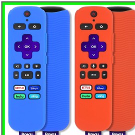 XKAN Vibrant Silicone Shockproof Remote Cover Set for 4K Devices