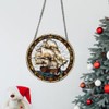 WOHAHA Sailboats Acrylic Window Hanging Sea Boat Stained Suncatchers for