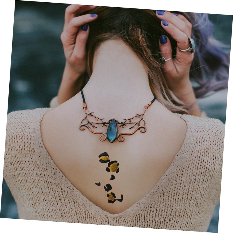 NOLITOY 6 Sheets of Decorative Transfer Film Leopard Pattern Stickers