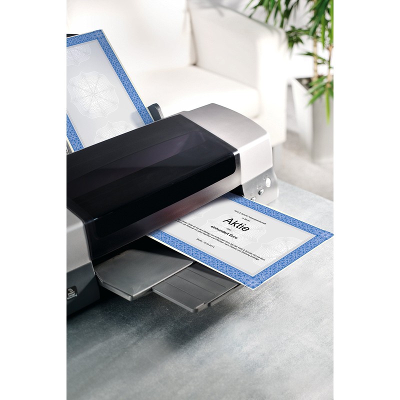 SIGEL DP490 Motiv-Papier, Wertpapier blau, 185 g, DIN A4, 20