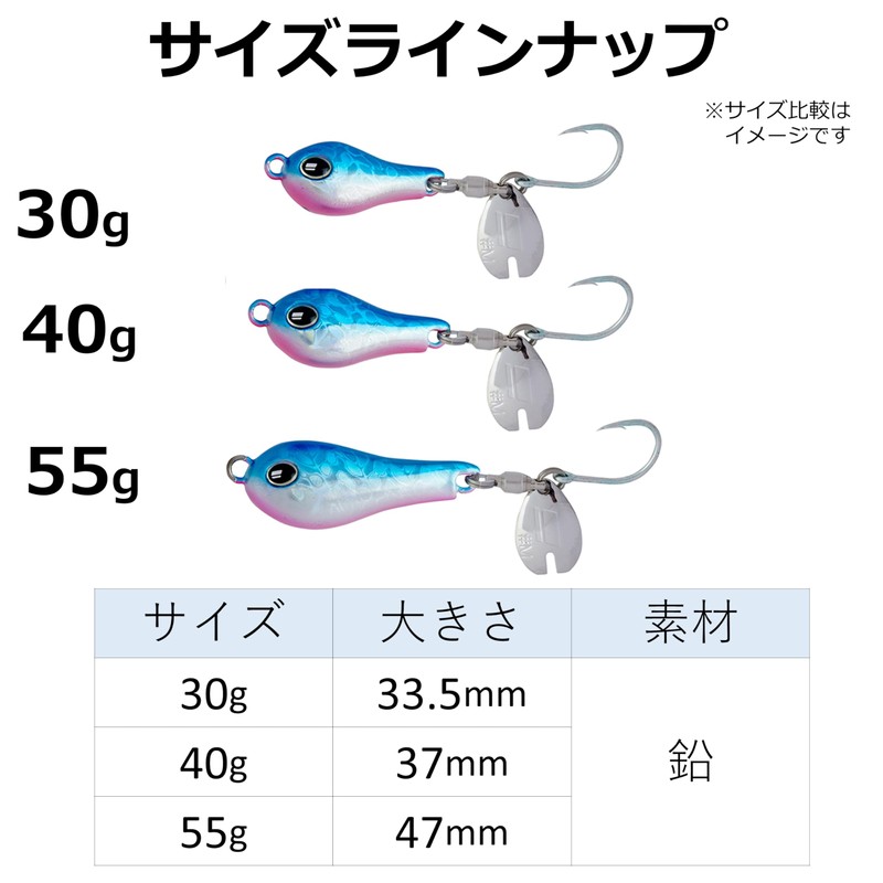 AbuGarcia(アブガルシア) ナッツブレード 55G サイドピンクゼブラ SSNTSBLD55G-SDPKZ ブレードジグ サワラ ロックフィッシュ