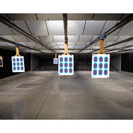 Ascentor Expert Shooting Target - 9 Zone - Large Size 18 x 24 - Pack of 25 - Blue