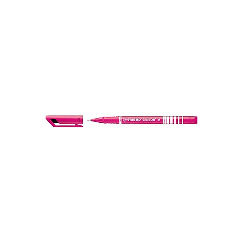 STABILO SENSOR M Fineliner with Spring-Loaded Tip, Medium, Single Pen,