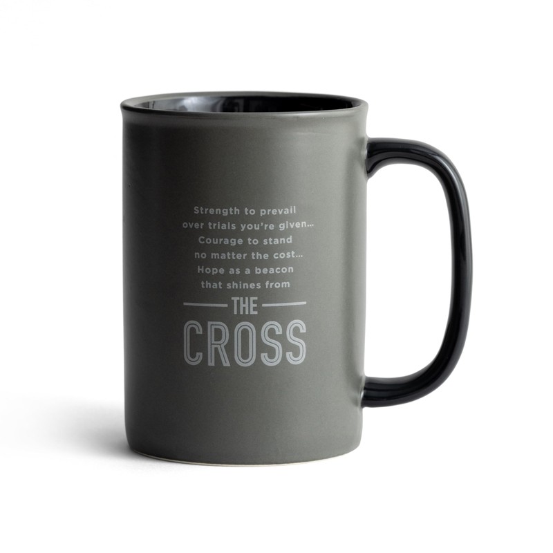 DaySpring - Strong & Courageous - Inspirational Ceramic Mug, 14oz,