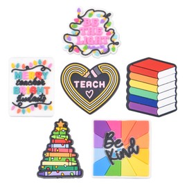 QPBEAD Teacher's Day Silicone Focal Beads, Colorful Rainbow Silicone Beads DIY Making Kit Assorted for Beaded Pen Ballpoint Pens Charms