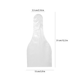 MEISH 100Pcs Canine Semen Collection Bag Artificial Insemination Sheaths Canine Canine Semen Collection Cones Transparent Carry Bag