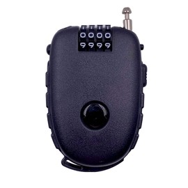 Bosvision Ultra-Secure 4-digit Combination Lock with 3 Feet Retractable Cable for Bike, Ski, Snowboard and Stroller