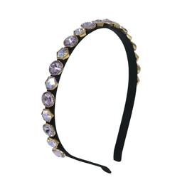 GETACOTA 2 Pcs Rhinestones Headbands for Women Crystal Beaded Thin Hair Hoop Colorful Sparkly Shiny Hair Bands Glitter Fashion Non-slip Hair Accessories for Girl (cry2p_03)