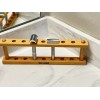 YAQI Wood Razor Holder Display Storage For 7 hole Multiple