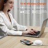 Link2Home Fast 10W Wireless Charging Station with Portable Rechargeable Light,