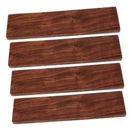 WOONEKY 4pcs Walnut Hardwood Carving Blocks Unfinished Wood Planks for DIY Projects for Detailed Crafting and Engraving Portable and Easy to Store