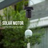 TOPINCN Wind Spinner Motor Solar Powered Mobile Rotating, Solar Powered