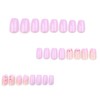 MERVF Square Press on Nails Medium Fake Nails Light Purple