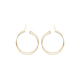 Gioiello Breil TJ3676 Lightline Collection Women's Steel Earrings Gold One Size without Stones, Alloy Steel, No Gemstone