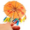 Accessotech 24 Mixed Paper Cocktail Umbrellas Parasols for Party Tropical