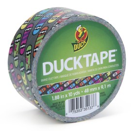 Duck Brand 281520 Printed Duct Tape, Skateboards, 1.88 Inches x 10 Yards, Single Roll