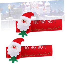 BUGUUYO Christmas Fridge Door Handle Covers 2pcs Decorative Handle Protectors for Kitchen Appliances