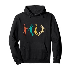 Retro Basketball Hoops Streetball - Vintage Basketball Pullover Hoodie