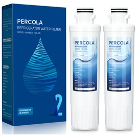 PERCOLA NS-WF26SS0-1 Water Filter, Compatible with Insignia® NS-WF26SS0-1, Insignia® Side-by-Side NSRSS26SS0, NS-RSS26WH0 Refrigerator Models (2 Pack)