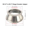 Elifecenter 2.5" to 3" Exhaust Flange Adapter,Turbo Exhaust V-band Adaptor