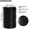 9-Ply Black String Waxed Twine, 660 Feet per Roll Heavy