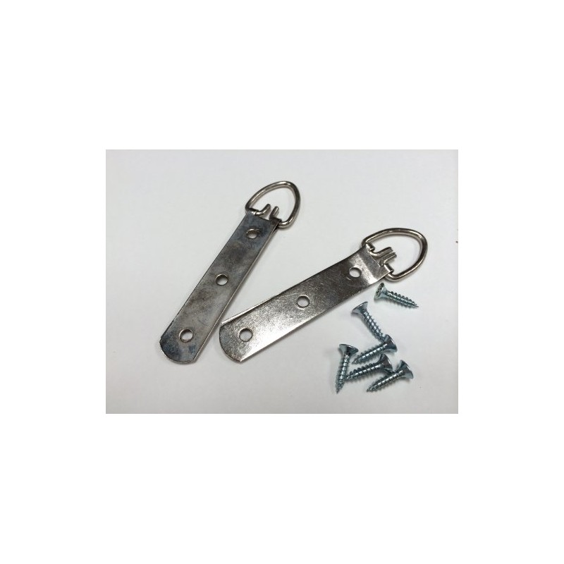 Heavy Duty 3 Hole Strap Hangers 2 Pack for Mirrors