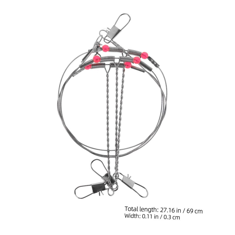 GRIRIW 1 Set Durable Fishing Wire Trace Leader Kit Fishing