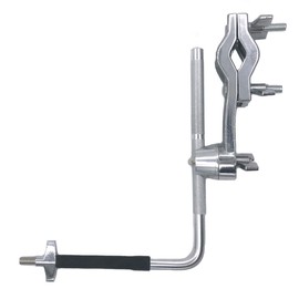 TUOREN Rhythm Watch Drums Metronome Mount Holder Drum Set Mounting Clamp with L-shaped Mount Rod for RW200 Rhythm Watch Percussion Instrument Accessory