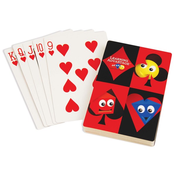 Learning Advantage 7658 Giant Playing Cards, Grade: Kindergarten