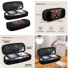 Uskorhein Art Floral Cat Backpack Elementary Primary Students Bookbag with Lunch Box Pencil Case for Kids Youth High School Bag Bagpack Shoulder Bags