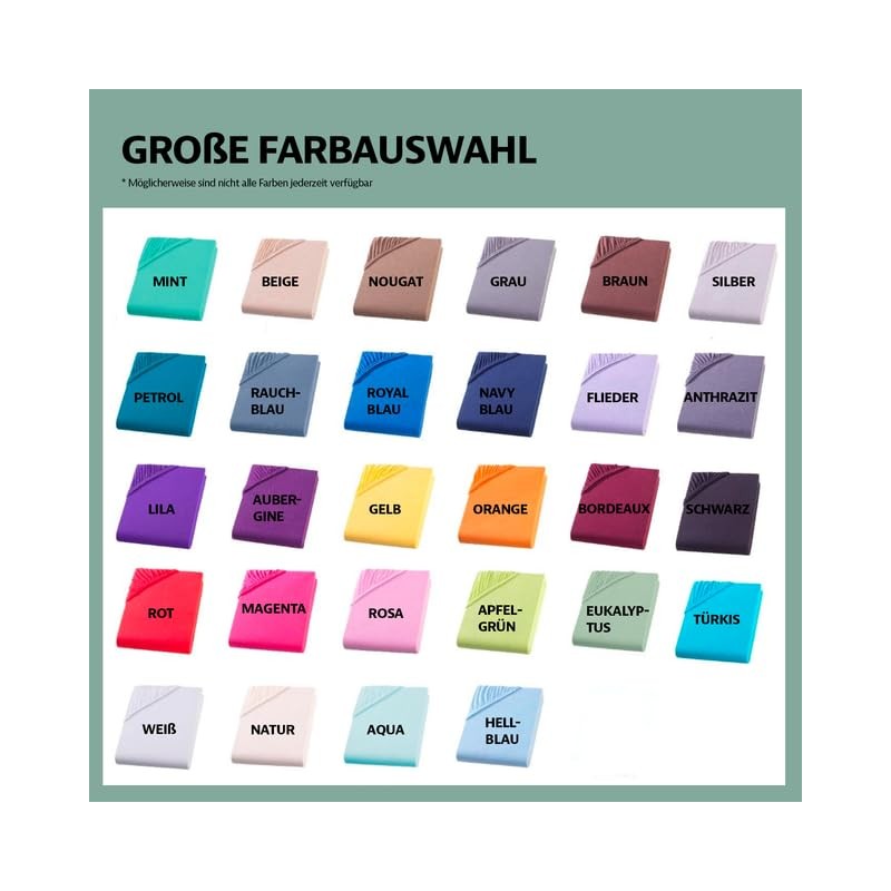 Fitted Sheet with Pocket Depth up to 23 cm, Jersey