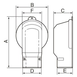Panasonic Wall Extraction Cover P Type DAS280PS Air Conditioner Parts