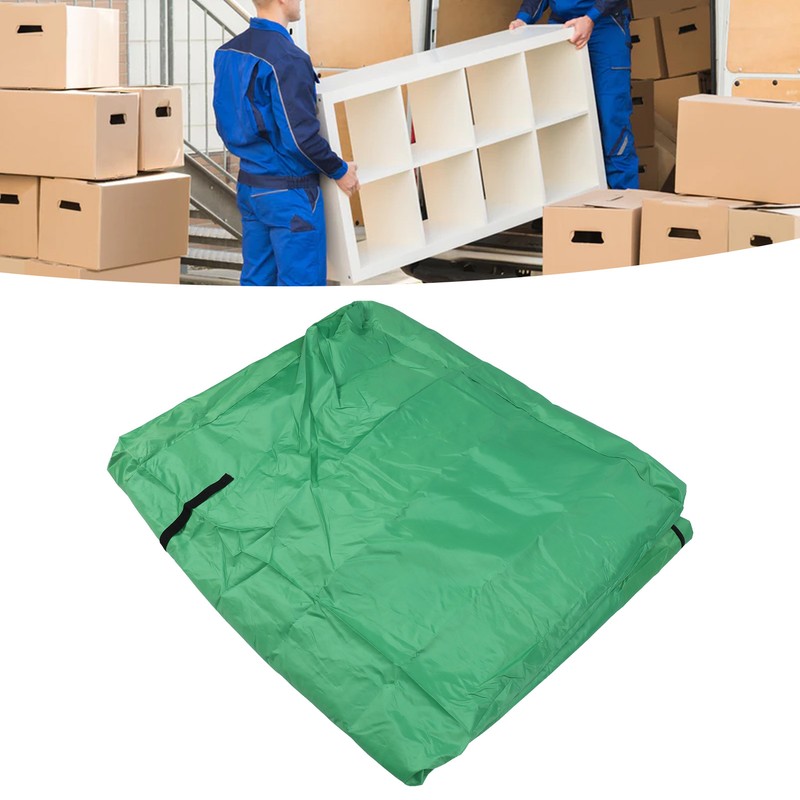 Green Large Removable Mattress Storage Bag 210D Silver Coated Waterproof
