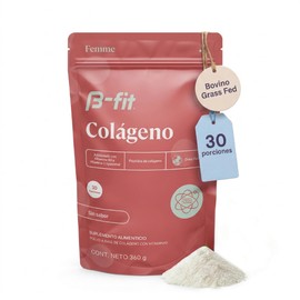 B-FIT Colágeno Hidrolizado Bovino en Polvo Femme Suplemento Para Mujer